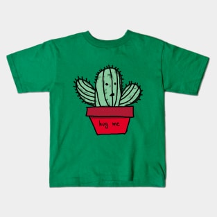 cactus plant hug me Kids T-Shirt